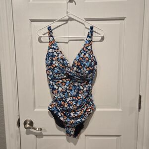 NWT Sea Level Marguerite Twist Front One‎ Piece Swimsuit - Night Sky womans US10